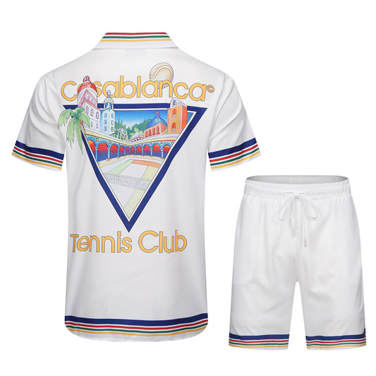 SOLO CASABLANCA 23SS SILK CUBA COLLAR SHIRT