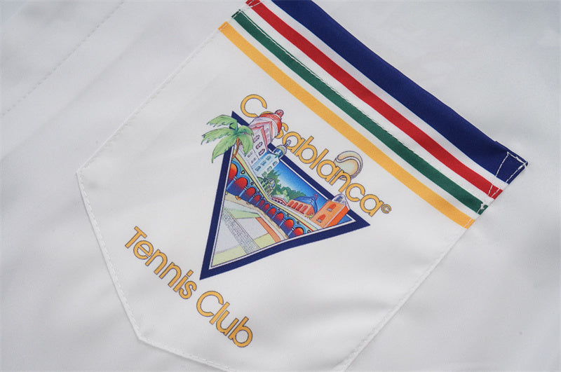 SOLO CASABLANCA 23SS SILK CUBA COLLAR SHIRT