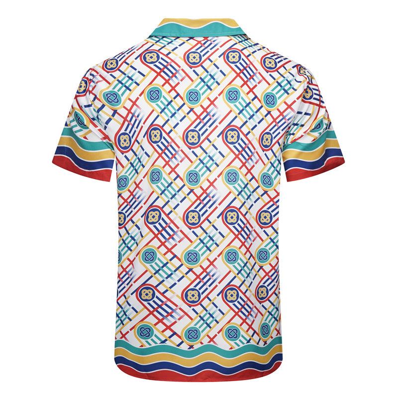 SOLO CASABLANCA 23SS SILK CUBA COLLAR SHIRT