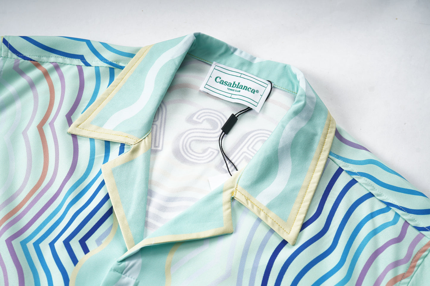 SOLO CASABLANCA 23SS SILK CUBA COLLAR SHIRT