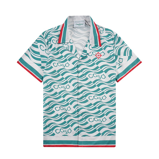 SOLO CASABLANCA 23SS SILK CUBA COLLAR SHIRT