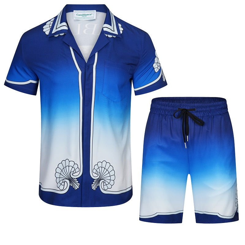 SOLO CASABLANCA 23SS SILK CUBA COLLAR SHIRT
