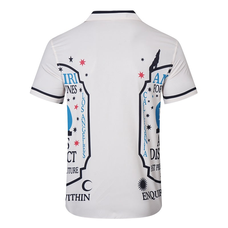 SOLO AMIRI 2023SS SILK SHORT SLEEVE SHIRT