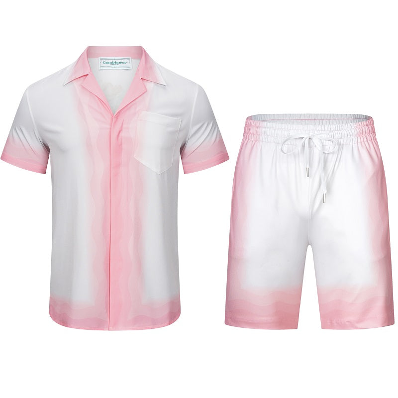 SOLO CASABLANCA 23SS SILK CUBA COLLAR SHIRT