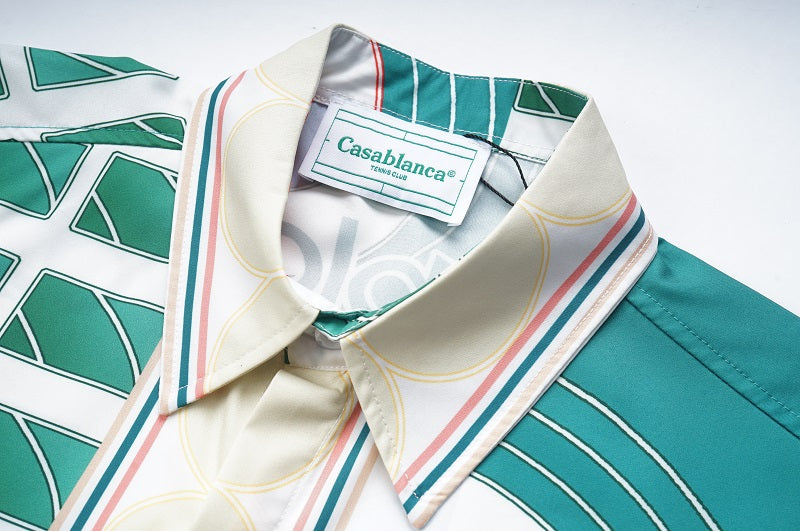 SOLO CASABLANCA 23SS SILK CUBA COLLAR SHIRT