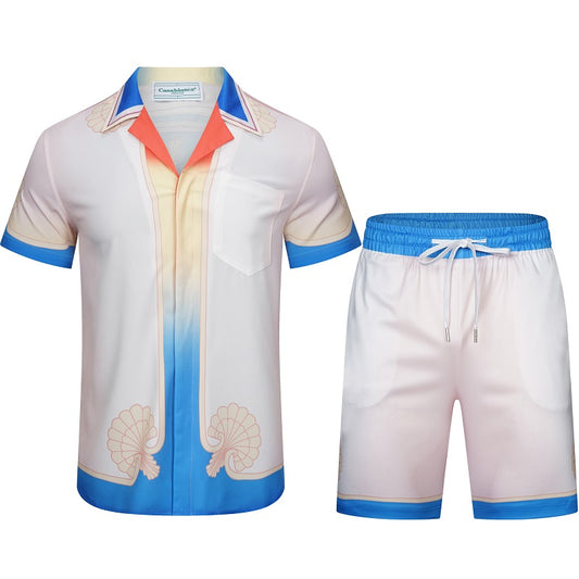 SOLO CASABLANCA 23SS SILK CUBA COLLAR SHIRT