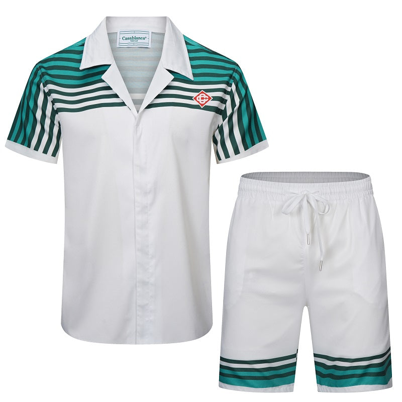 SOLO CASABLANCA 23SS SILK CUBA COLLAR SHIRT