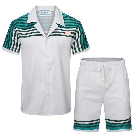 SOLO CASABLANCA 23SS SILK CUBA COLLAR SHIRT