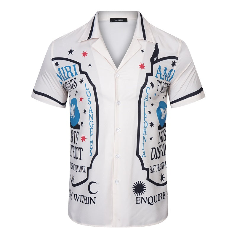 SOLO AMIRI 2023SS SILK SHORT SLEEVE SHIRT