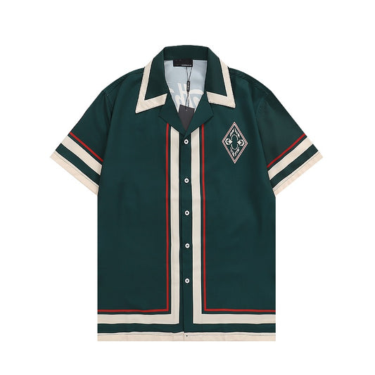 SOLO CASABLANCA 23SS SILK CUBA COLLAR SHIRT