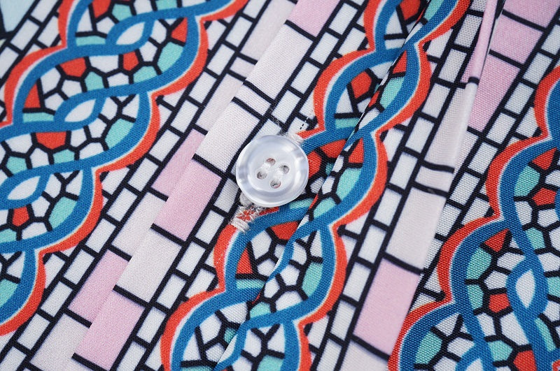 SOLO CASABLANCA 23SS SILK CUBA COLLAR SHIRT