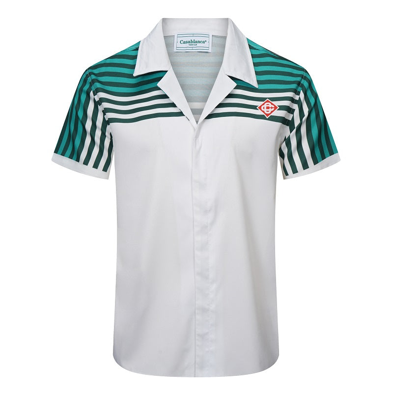 SOLO CASABLANCA 23SS SILK CUBA COLLAR SHIRT