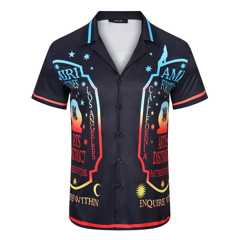 SOLO AMIRI 2023SS SILK SHORT SLEEVE SHIRT