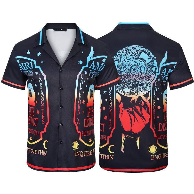 SOLO AMIRI 2023SS SILK SHORT SLEEVE SHIRT