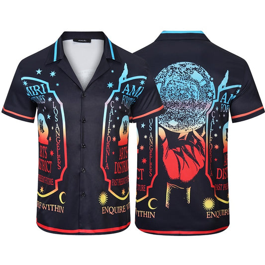 SOLO AMIRI 2023SS SILK SHORT SLEEVE SHIRT