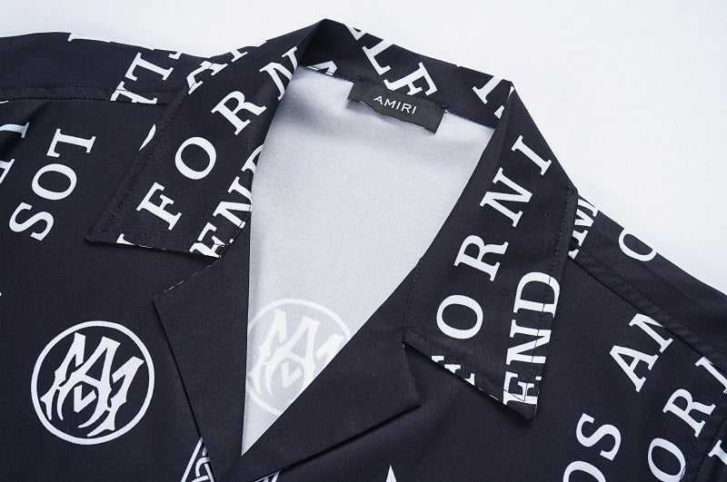 SOLO AMIRI 2023SS SILK SHORT SLEEVE SHIRT