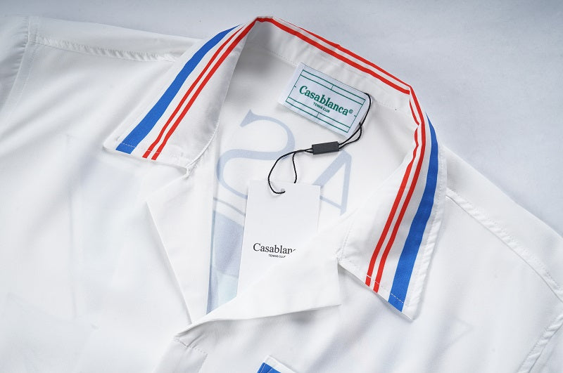 SOLO CASABLANCA 23SS SILK CUBA COLLAR SHIRT