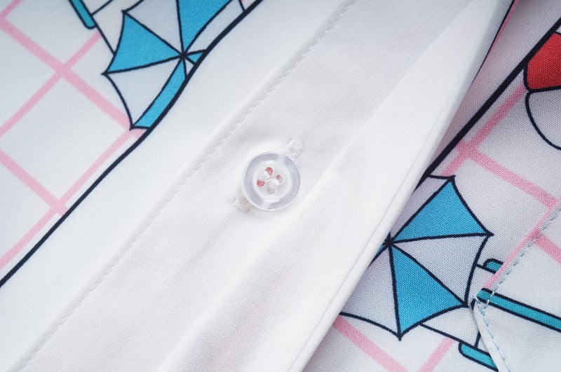 SOLO CASABLANCA 23SS SILK CUBA COLLAR SHIRT