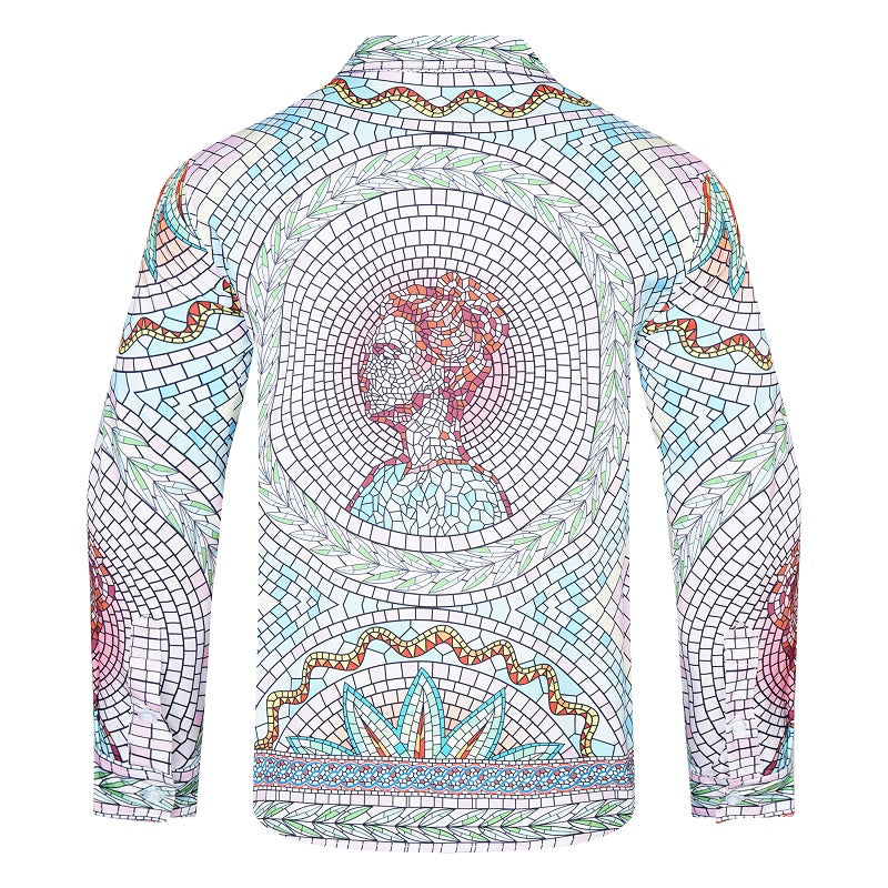 SOLO CASABLANCA 23SS SILK CUBA COLLAR SHIRT