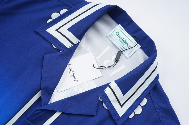 SOLO CASABLANCA 23SS SILK CUBA COLLAR SHIRT