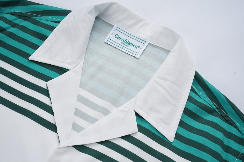 SOLO CASABLANCA 23SS SILK CUBA COLLAR SHIRT