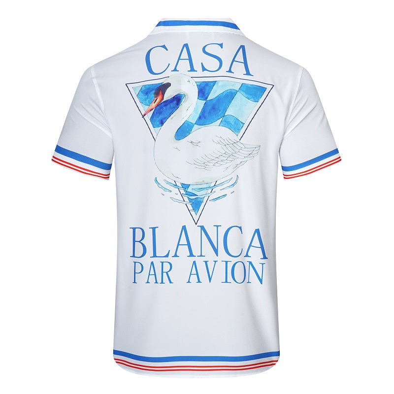SOLO CASABLANCA 23SS SILK CUBA COLLAR SHIRT