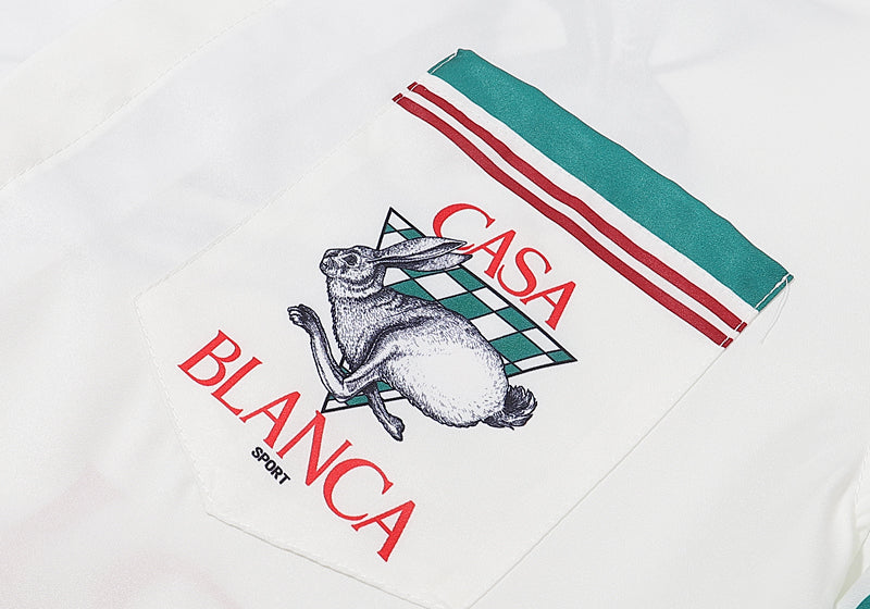 SOLO CASABLANCA 23SS SILK CUBA COLLAR SHIRT