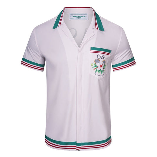 SOLO CASABLANCA 23SS SILK CUBA COLLAR SHIRT